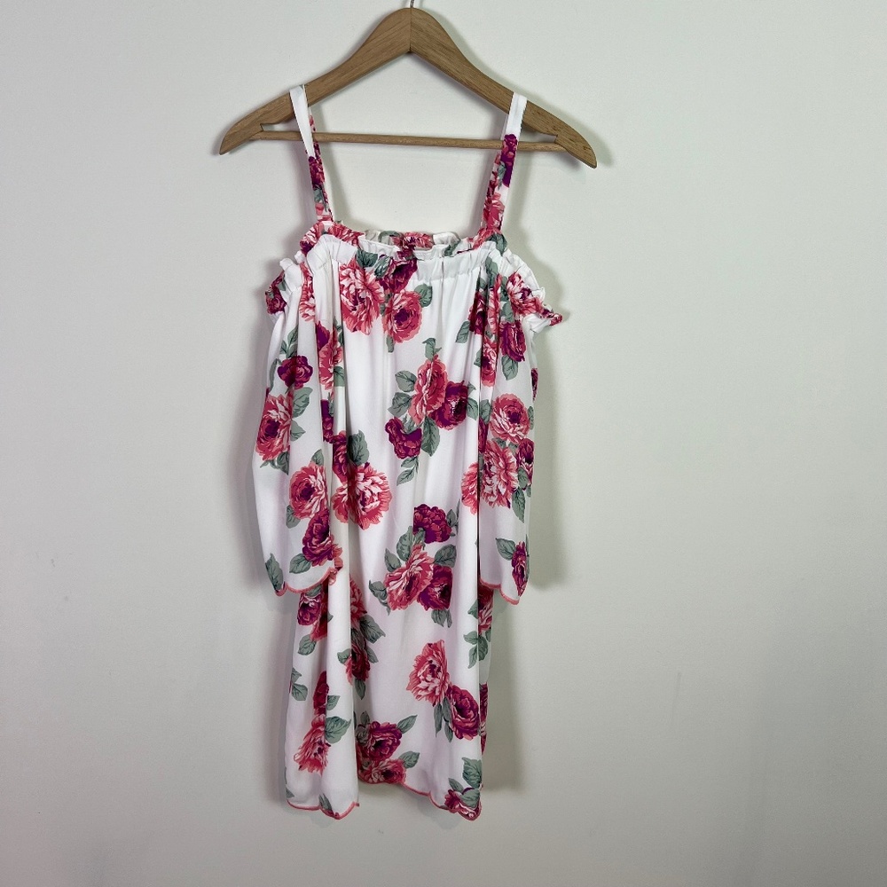 Lily Rose Off The Shoulder Strap Rose Dress